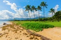 View of Kualoa Regional Park, Oahu, Hawaii Royalty Free Stock Photo