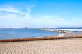 Coastal view at the maasvlakte Royalty Free Stock Photo