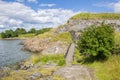 Coastal view of Suomenlinna fortress, Helsinki, Finland Royalty Free Stock Photo