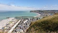 Coastal View of Veule les Roses at Le Havre in France