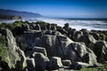 Coastal views and rocks of New Zealand d.y