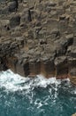 Coastal volcanic cliffs Royalty Free Stock Photo