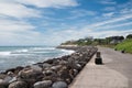 Coastal walkway, promenade in New Plymouth, New Zealand Royalty Free Stock Photo