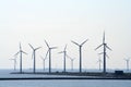 Coastal Wind Farm Royalty Free Stock Photo