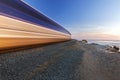 Coaster Commuter Train High Speed Rail Del Mar Coast San Diego County Southern California USA Royalty Free Stock Photo