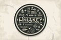 Coaster for whiskey and alcohol beverage