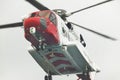 Coastguard rescue helicopter in action. Scotland. UK