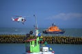 Coastguard rescue service display UK Royalty Free Stock Photo