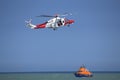 Coastguard rescue service operation UK Royalty Free Stock Photo
