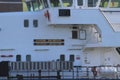 Coastguard ship Barend Biesheuvel of the inspection for fish catching ships in the Netherlands in the Scheveningen harbor