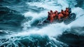 Coastguard Speedboat in Action AIG41
