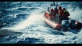 Coastguard Speedboat in Action AIG41