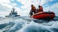 Coastguard Speedboat in Action AIG41