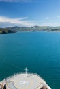 Coastline at Akaroa in New Zealand Royalty Free Stock Photo