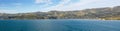 Coastline at Akaroa in New Zealand Royalty Free Stock Photo