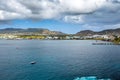 Coastline along a Saint Kitts and Nevis island at Caribbean Royalty Free Stock Photo