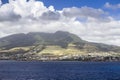 Coastline along a Saint Kitts and Nevis island at Caribbean Royalty Free Stock Photo