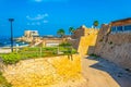 Coastline of ancient Caesarea in Israel Royalty Free Stock Photo