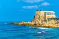 Coastline of ancient Caesarea in Israel Royalty Free Stock Photo