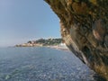 Coastline of Arma di Taggia Royalty Free Stock Photo