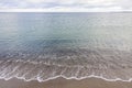 Coastline of Baltic sea in winter. Travemuende sea resort, Germany