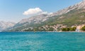 Coastline in Baska Voda, Croatia Royalty Free Stock Photo