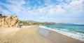 Coastline and beach in Nerja. Malaga province, Costa del Sol, An