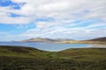 Coastline, beach at Saunders Island, Falkland Islands Royalty Free Stock Photo