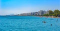 Coastline and beach view in Limassol, Cyprus