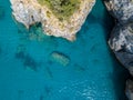 Coastline Of Calabria, Coves And Promontories Overlooking The Sea. Italy. Aerial View, San Nicola Arcella