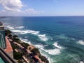 Coastline Caribbean sea malecon Santo Domingo, Dominican Republic