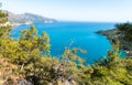 Coastline on Cennet Adasi island near Marmaris town in Turkey