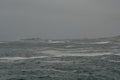 Coastline of Chile Rough sea stormy Hurrikane Taifun zyklon Royalty Free Stock Photo