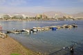 Coastline in city Eilat located on the Red sea