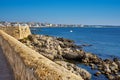 Coastline Cityscape With Colorful Houses at Gallipoli Puglia Italy Royalty Free Stock Photo