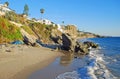 Coastline at Cress Street south of downtown Laguna Beach, California Royalty Free Stock Photo