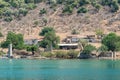 Coastline of Dockyard Island off Fethiye coast in Mugla province of Turkey