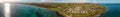 Coastline of Emu Bay in Kangaroo Island, Australia. Panoramic aerial view Royalty Free Stock Photo