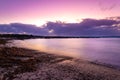 Coastline of False Bay at sunrise, Cape Town, South Africa