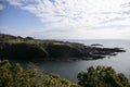 Coastline formed by volcanic activity in Ogi coast in Sado Island, Niigata prefecture, Japan. Royalty Free Stock Photo