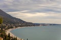 Coastline of Gagra town, Abkhazia Royalty Free Stock Photo