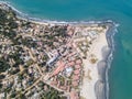 The coastline of Gambia from the air Royalty Free Stock Photo