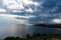 Landscape in Thassos island view, greece Royalty Free Stock Photo