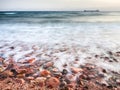 Coastline of Gulf of Aqaba on Red Sea in evening Royalty Free Stock Photo