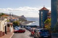 Coastline with hotels at Canico de baixo Royalty Free Stock Photo