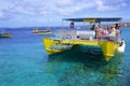 Boats in Bonaire island, Caribbean