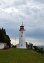 Cape Mudge Lighthouse on Quadra Island Royalty Free Stock Photo