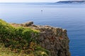 Coastline landscape near Castle St Michael Mount - Cornwall, England Royalty Free Stock Photo