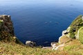 Coastline landscape near Castle St Michael Mount - Cornwall, England Royalty Free Stock Photo