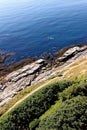 Coastline landscape near Castle St Michael Mount - Cornwall, England Royalty Free Stock Photo